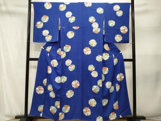 平和屋着物■上質な小紋 枝花文 金彩 正絹 逸品 CABN1807ev