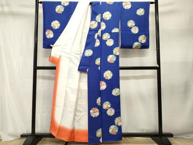 平和屋着物■上質な小紋 枝花文 金彩 正絹 逸品 CABN1807ev