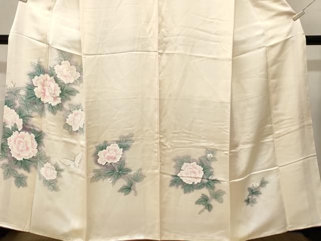 平和屋着物■小紋 花蝶文 暈し染め 洗える着物 CABN1810ev
