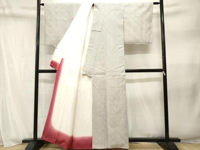 平和屋着物■大変加工の良い総絞り小紋 正絹 逸品 CABN1816ev