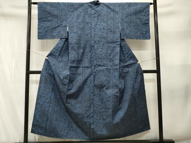 平和屋着物■上質な紬 草花間道 正絹 逸品 CABN1828ev