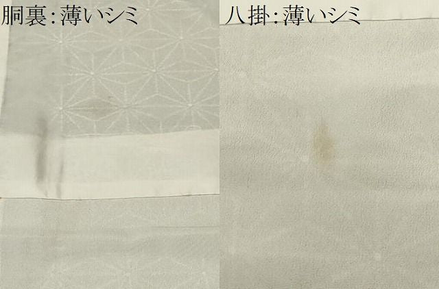 平和屋着物■小紋 麻の葉文様 洗える着物 CABN1841ev