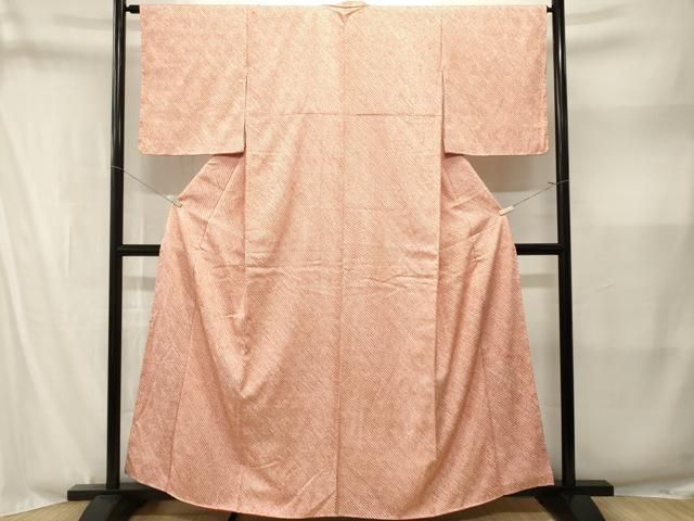平和屋着物■大変加工の良い総絞り小紋 正絹 逸品 CABN1851ev