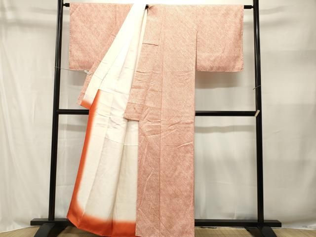 平和屋着物■大変加工の良い総絞り小紋 正絹 逸品 CABN1851ev