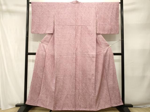 平和屋着物■大変加工の良い総絞り小紋 正絹 逸品 CABN1855ev