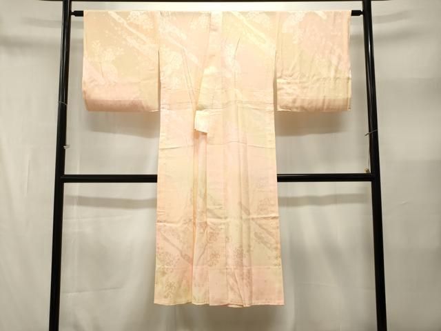 平和屋着物■長襦袢 無双仕立て エ霞扇面花文 暈し染め やまと誂製 洗える着物 CABN1856ev