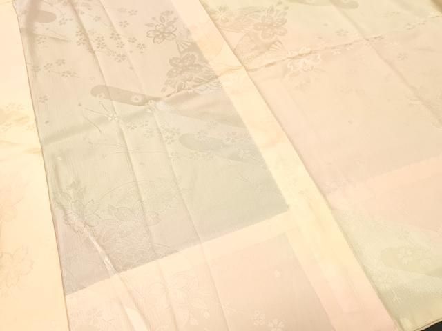 平和屋着物■長襦袢 無双仕立て エ霞扇面花文 暈し染め やまと誂製 洗える着物 CABN1856ev