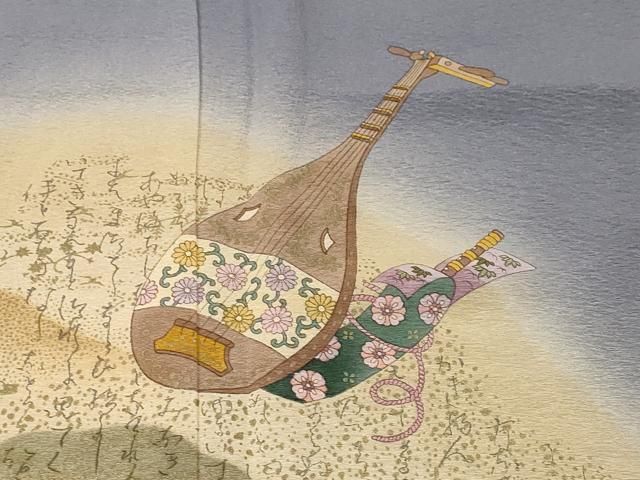 平和屋着物■豪華色留袖 作家物 楽器文字花文 暈し染め 金彩 正絹 逸品 CABN1882ev