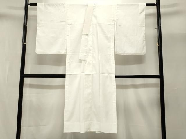 平和屋着物■長襦袢 無双仕立て 流水乱菊花地紋 白色 洗える着物 CABN1914ev