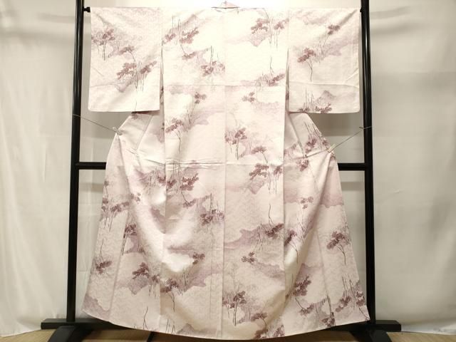 平和屋着物■小紋 雲取り枝菊文 暈し染め 洗える着物 CABN1942ev