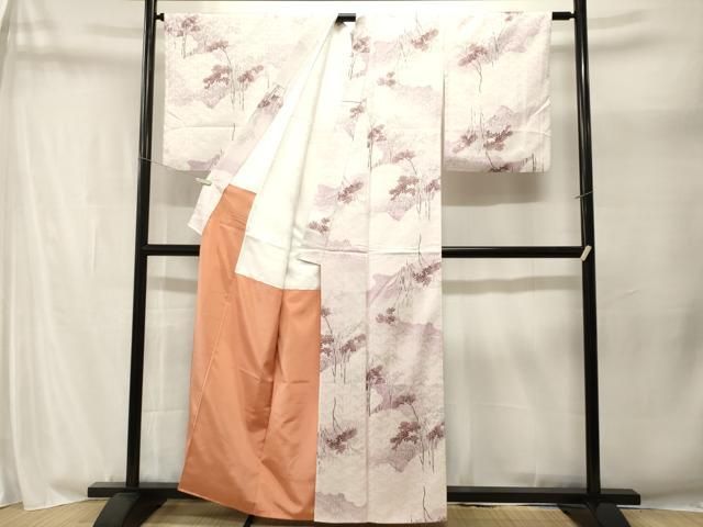 平和屋着物■小紋 雲取り枝菊文 暈し染め 洗える着物 CABN1942ev
