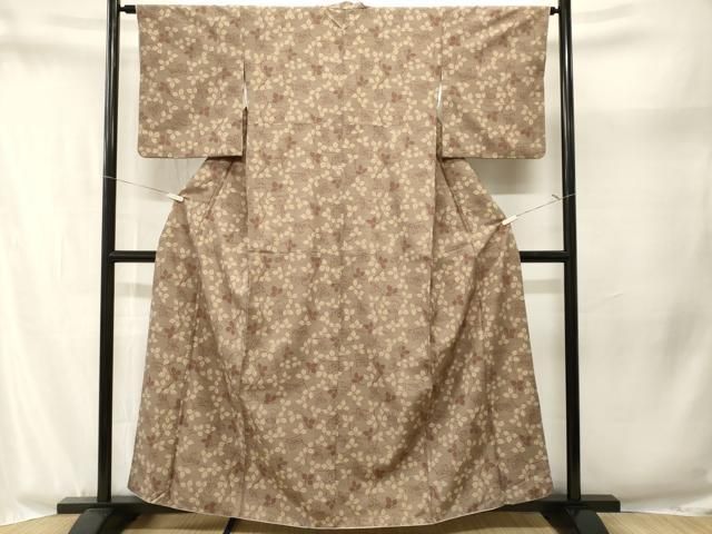 平和屋着物■小紋 枝葉文 洗える着物 CABN1945ev