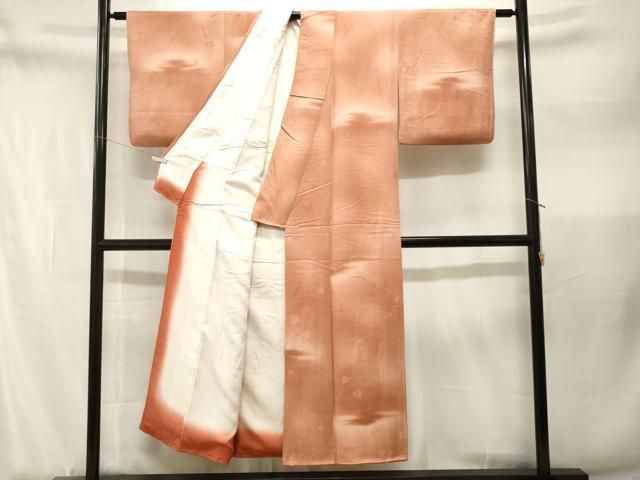 平和屋着物■上質な小紋 霞舞蝶文 暈し染め 正絹 逸品 CABN1947ev