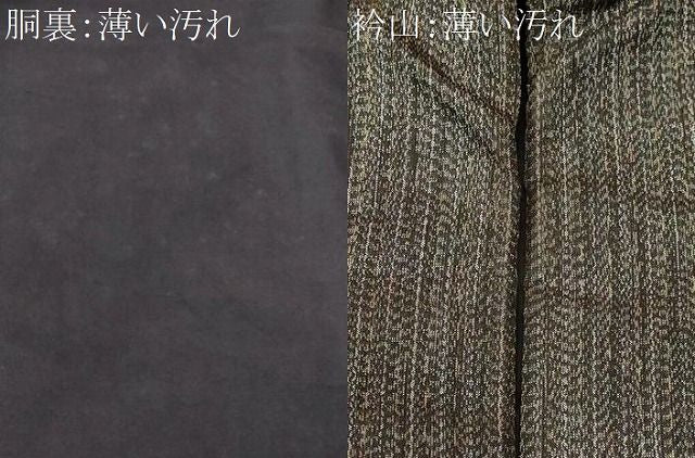 平和屋着物■男性 紬 幾何学文 正絹 逸品 CABN1972ev