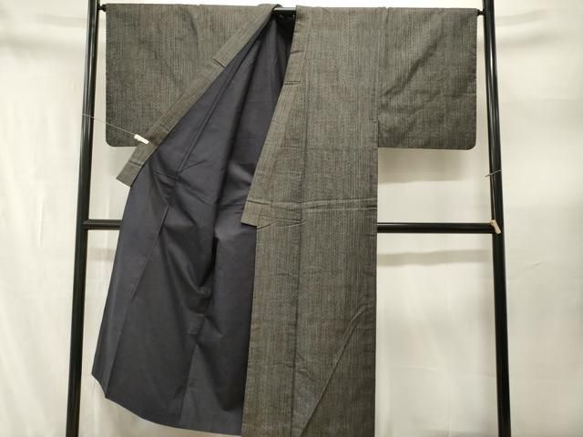 平和屋着物■男性 紬 幾何学文 正絹 逸品 CABN1972ev