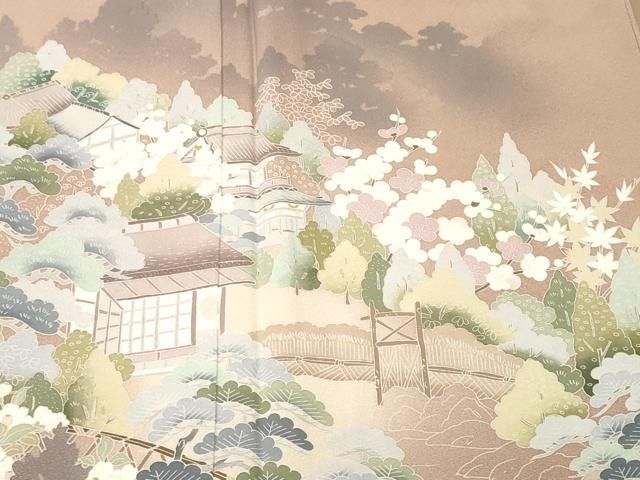 平和屋着物■豪華色留袖 作家物 風景文 暈し染め 正絹 逸品 CABN1977ev