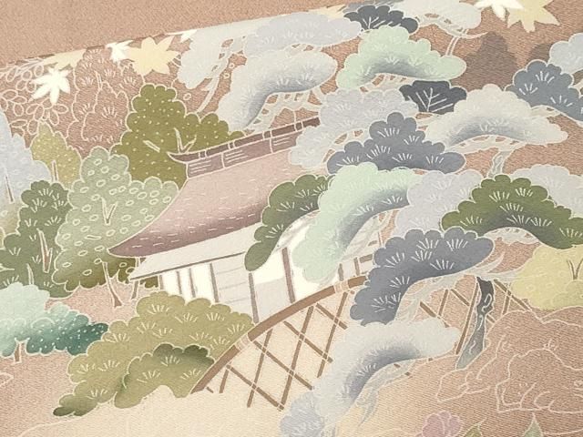 平和屋着物■豪華色留袖 作家物 風景文 暈し染め 正絹 逸品 CABN1977ev