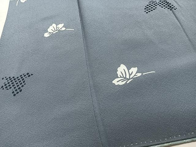 平和屋着物■上質な小紋 型染め 舞蝶文 正絹 逸品 CABN2043xe