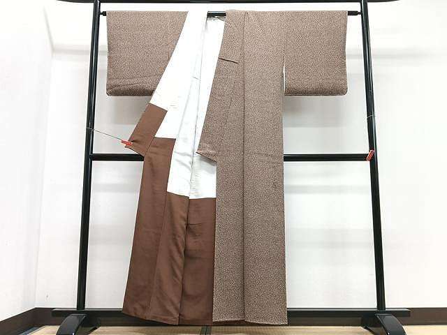 平和屋着物■上質な小紋 大小霰 正絹 逸品 未使用 CABN2045xe