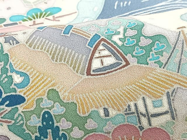 平和屋着物■豪華色留袖 作家物 風景文 暈し染め 正絹 逸品 CABN2053xe