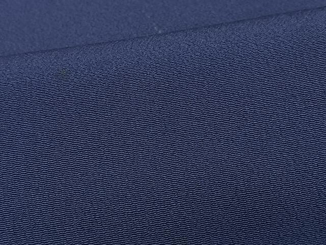 平和屋着物■上質な色無地 鉄紺色 正絹 逸品 CABN2069xe
