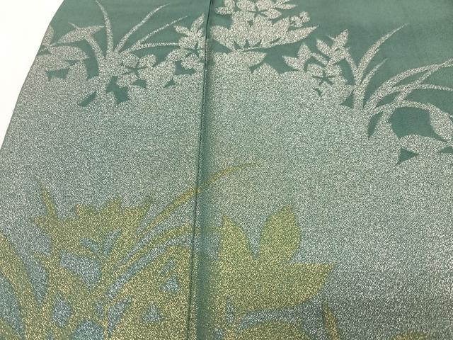 平和屋着物■豪華色留袖 草花シルエット 金銀糸 正絹 逸品 CABN2149xe