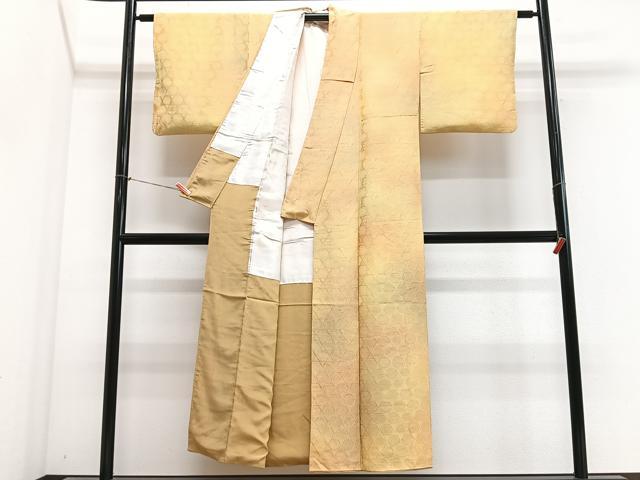 平和屋着物■上質な小紋 菱地紋 暈し染め 正絹 逸品 CABN2152xe