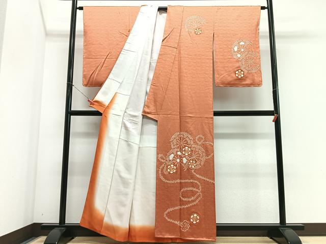 平和屋着物■訪問着 駒刺繍 絞り 源氏車文 正絹 逸品 CABN2153xe