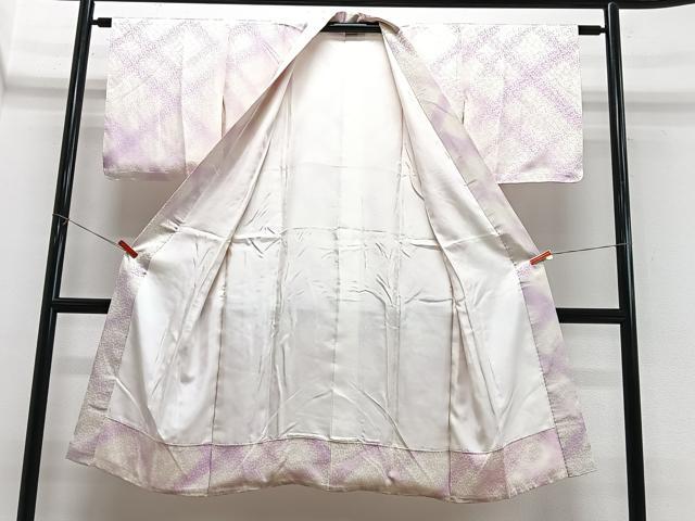 平和屋着物■長襦袢 袷 舞桜地紋 暈し染め 正絹 逸品 CABN2175xe