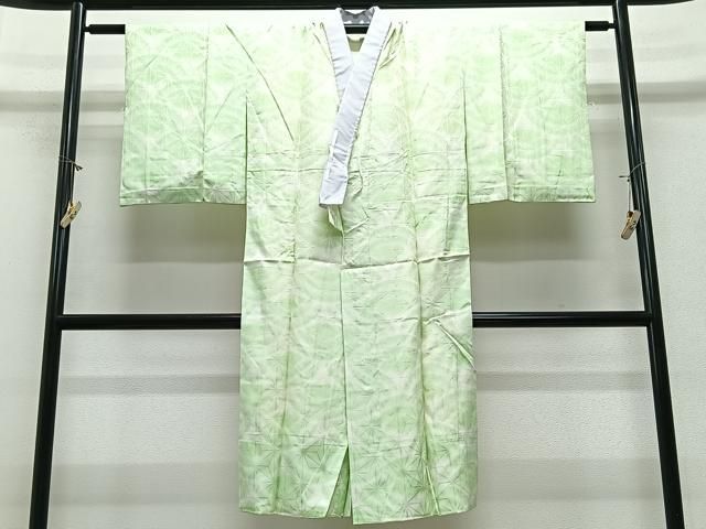 平和屋着物■長襦袢 袷 青海波麻の葉地紋 洗える着物 CABN2198xe