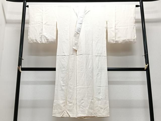 平和屋着物■長襦袢 無双仕立て 御所車花地紋 正絹 逸品 CABN2215xe