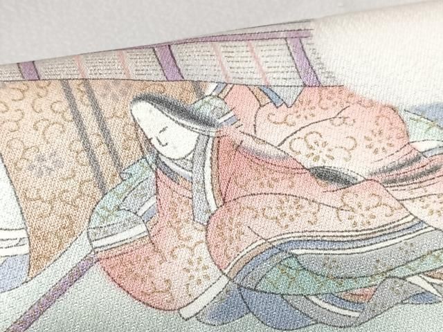 平和屋着物■訪問着 人物風景文 十二単 正絹 逸品 CABN2225xe