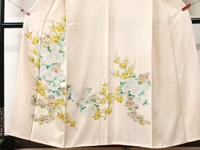 平和屋着物■訪問着 手描き 枝花文 正絹 逸品 CABN2228xe