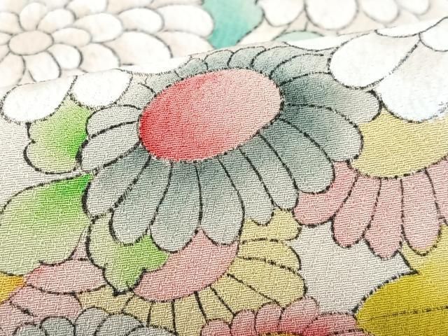 平和屋着物■訪問着 手描き 枝花文 正絹 逸品 CABN2228xe