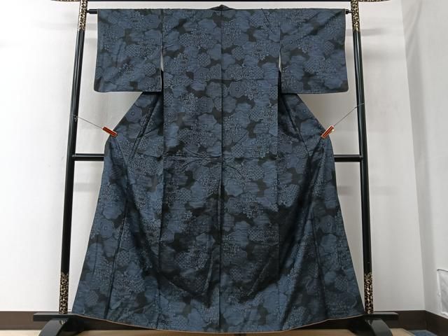 平和屋着物■上質な紬 舞花文 正絹 逸品 CABN2242xe