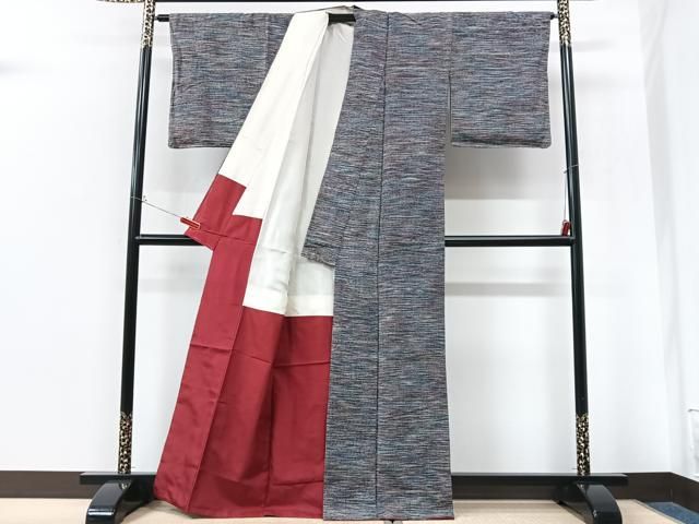 平和屋着物■上質な紬 霞文 正絹 逸品 CABN2247xe