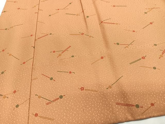 平和屋着物■長襦袢 無双仕立て 溢れ松葉文 正絹 逸品 CABN2259xe
