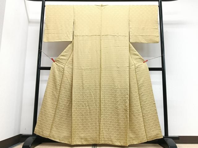 平和屋着物■上質な小紋 青海波地紋 正絹 逸品 CABN2266xe