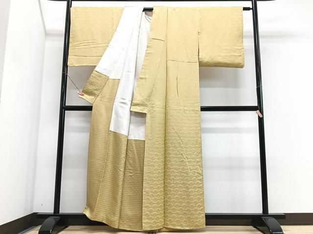 平和屋着物■上質な小紋 青海波地紋 正絹 逸品 CABN2266xe