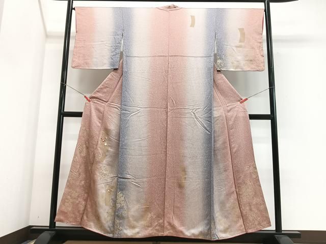 平和屋着物■訪問着 刺繍 短冊草花間道 暈し染め 金彩 正絹 逸品 CABN2268xe