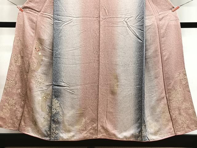 平和屋着物■訪問着 刺繍 短冊草花間道 暈し染め 金彩 正絹 逸品 CABN2268xe