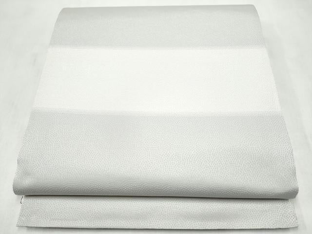 平和屋着物●六通柄袋帯 藍 横段花文 正絹 逸品 CABN2444hy