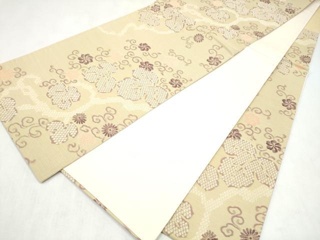 平和屋着物●六通柄袋帯 蔦の葉花文 正絹 逸品 CABN2448hy