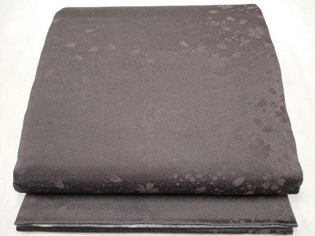 平和屋着物●全通柄袋帯 葡萄蔦の波文 金糸 正絹 逸品 CABN2474hy
