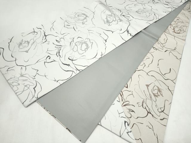 平和屋着物●両方向 全通柄袋帯 舞花文 正絹 逸品 CABN2477hy