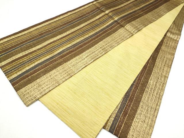 平和屋着物●全通柄袋帯 間道 正絹 逸品 CABN2514hy