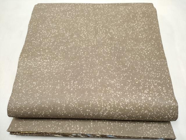 平和屋着物●両面 全通柄袋帯 舞花文 金糸 銀通し地 正絹 逸品 CABN2549hy