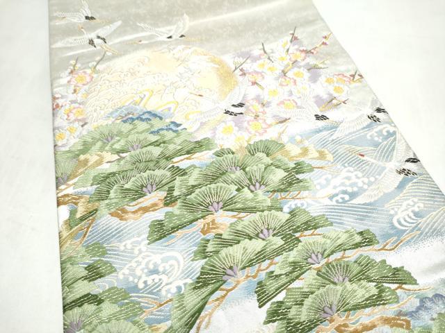 平和屋着物●本加賀友禅作家 吉村伊佐子 六通柄袋帯 十六夜月の阿波 金糸 正絹 逸品 未使用 CABN2681hy