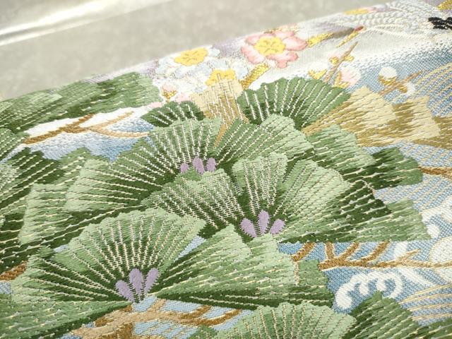 平和屋着物●本加賀友禅作家 吉村伊佐子 六通柄袋帯 十六夜月の阿波 金糸 正絹 逸品 未使用 CABN2681hy