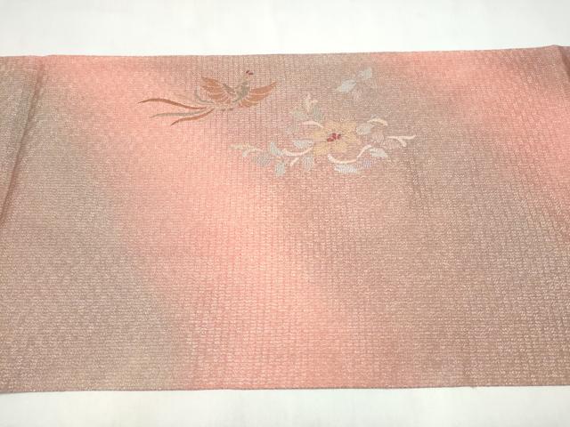 平和屋着物●太鼓柄袋帯 鳳凰花文 金銀糸 正絹 逸品 CABN2706hy